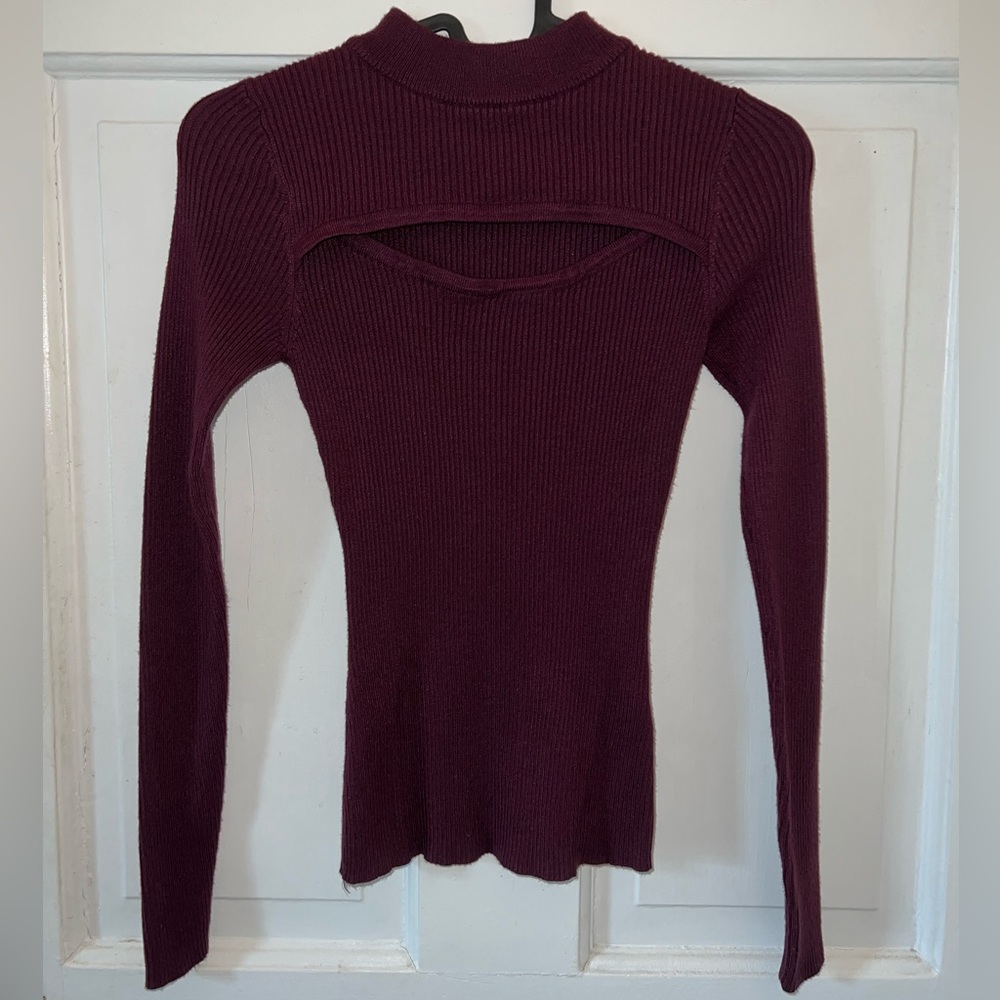 Derek Heart long-sleeve mock neck sweater